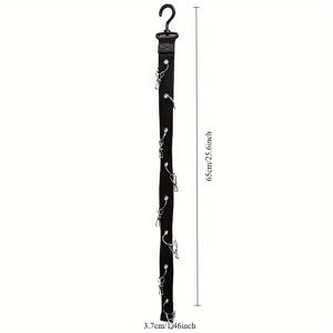 TEMU 스테인리스 스틸 모자 걸이 8클립 - 야구모자 16개 수납 가능, 여름 의류 정리용, 홈 데코, RV 및 옷장에 적합한 비전기식 모자 오거나이저 후크 랙