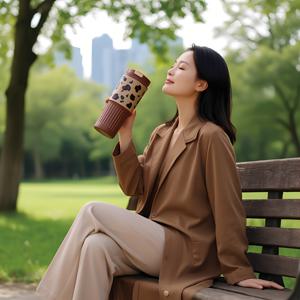 TEMU 누수 방지 뚜껑이 있는 스테인리스 스틸 보온 커피 머그컵 - 재사용 가능, 손세척 전용, 뜨거운 & 차가운 음료에 적합, 야외 활동에 완벽, 커피 여행용 머그컵, 진공 컵, 텀블러 뜨거운 & 차가운, 진공 컵, 진공 컵 머그