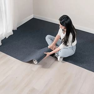 TEMU 다용도 미끄럼방지 오염방지 스크래쳐 접착식 롤 카페트