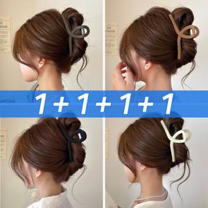 TEMU 1+1+1+1 8.5cm/13cm 톤다운 매트 무광 꼬임 집게핀 이쁨달다 꼬임 집게핀 4종 세트