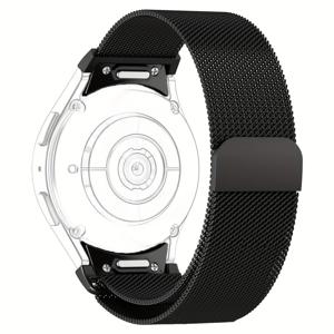 TEMU 삼성 7/FE/6/5/4/클래식/프로 44mm 40mm 45mm 47mm 4m 46mm 42mm용 20mm 오리지널 스테인리스 스틸 밀라노 시계 밴드 - 매그네틱 클라스프, 스마트워치 액세서리, 우아한 메탈릭 마감, 내구성 있는 메탈 스트랩, 모던한 손목 밴드, 고품질 금속, 연결된 시계 스트랩, 스마트워치 교체용