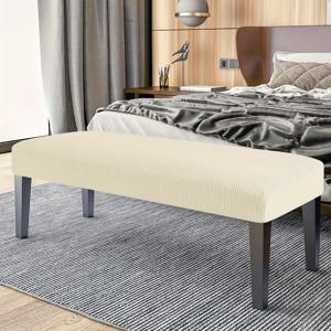 TEMU 1pc 현대 자카드 옥수수 섬 벤치 커버, 실리커 그립, 드로스트링 클로저, 나일론 폴리에스테르 코르도로이 직물, 기계 세탁 가능, 손 세탁 가능, 폴리에스테르 및 스판덱스 혼합, 200-/㎡ 사각 그램 무게