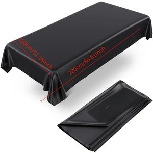 TEMU 1pc 광범위한 방수 마사지 테이블 커버 - PVC 소재, 재사용 및 쉬운 청소 보호자, 스파, 살롱, 가정용 - 내구성 있는 위생 보호, 가정용 마사지 세팅 | 세련된 디자인 | 내구성 있는 테이블 보호자