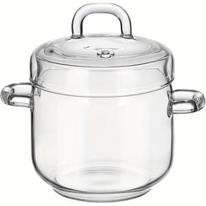 TEMU 유리 찜 달걀 그릇 전자레인지용 아기 유리 그릇 투명 뚜껑 고온 저항성 새 둥지 작은 찜 컵 물 분리 보조 식품 찜기