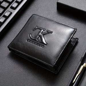 TEMU 1pc 남성 인쇄 문자 지갑 - 단색 비즈니스 스타일, 다중 카드 슬롯, 데이, 아버지 데이, 크리스마스, 인조 가죽 지갑, 일상적인 휴대 지갑, 디자인, 내구성 구조|명함지갑