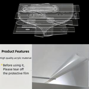 TEMU 13pcs 패션 체스트 백 가죽 템플릿 핸드크래프트 DIY 숄더백 만들기 아크릴 스텐실 내구성 있는 가죽공예 액세서리, DIY 지갑 만들기