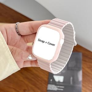 TEMU 새로운 호환 iWatch 9 Apple S8 워치밴드, Ultra 2 자석형 7세대용 사계절(가을/겨울) 남녀공용 스포츠 시트 - 크리에이티브 케이스커버 6/5/4