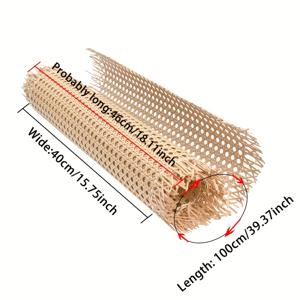 TEMU 직조 라탄 수제 모조 라탄 변형 소재 라탄 의자 라탄 캐비닛 라탄 스크린 DIY 플라스틱 소재, 캐비닛 리파인이싱 에이드,가구 복원 재료,라탄 수리 컴파운드,DIY 플라스틱 필러,러스틱 리바이벌 미학,자연스러운 라탄,가벼운 라탄 대체품,성형 가능한 DIY 플라스틱