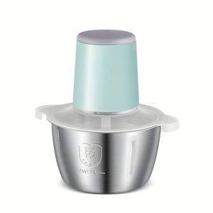 TEMU FLZH 스테인리스 스틸 전기 고기 분쇄기 & 야채 커터 - 2.0L 대용량, USB 충전식, 리튬 배터리 구동, 홈 & 상업용 주방을 위한 세련된 모던 디자인|마늘다지기|야채다지기