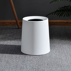 TEMU 탈착 가능한 라이너가 있는 모던 라운드 플라스틱 - 터치리스, 주방, 욕실, 사무실 및 침실 수납에 이상적|쓰레기통