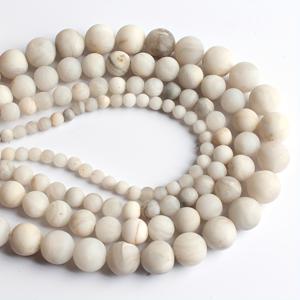 TEMU 자연석 무광 화이트 크리소콜라 비즈, 보석 제작용 DIY 독특한 스페이서 비즈 액세서리