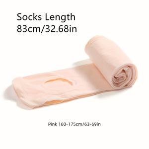 TEMU 1개 성인용 프로페셔널 댄스 타이츠, 60D 홀아웃 발레 팬티스타킹, 살구색, 발레 타이츠,여성용 댄스 타이츠,핑크 발레 타이츠