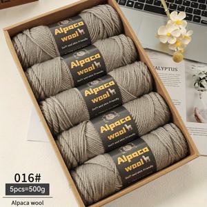 TEMU 500G 245针 알파카 양모 양모 다색 가을과 겨울 남성과 여성 패션 제작 선물 수제 DIY 뜨개질 재료 패키지 뜨개질 따뜻한 스웨터 스웨터 코트 스카프 모자 장갑 양모 바지 무릎 패드 양모 공 5개/팩
