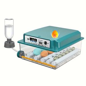 TEMU 자동 계란 , 16개 계란 수용, 캔들링 라이트 및 온도 조절 기능. 자동 뒤집기 메커니즘 및 이상 알림 기능 (닭/오리/거위 등)