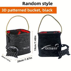 TEMU 1pc 3D 패턴 낚시통, 고급형, 플라스틱, 넷이 달린 생선통, 손잡이가 없는 통, 트롤링 모터가 달린 캠핑용, 야외, 파티오, 거실, 욕실, 화장실용
