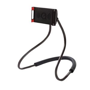 TEMU 조절 가능한 목걸이 폰 홀더 - 핸즈프리 비디오 통화 및 라이브 스트리밍용 폰 & 태블릿 스탠드, 침대/책상 사용 - 홈 오피스용 내구성 있는 플라스틱 인체공학적 디자인, 셀카봉 & 다기능 장치 홀더, 폰 스트랩