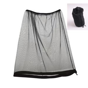 TEMU 1pc 야외 모자 네트 액세서리, 보관 가방, 통기성 메쉬, 탄력 드로스트링, 야간 낚시 및 캠핑용 조절 가능한 얼굴 마스크, 다양한 모자 유형에 적합, 남성 및 여성용 분리 가능한 모자 액세서리