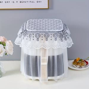 TEMU 1팩 에어프라이어, 밥솥 커버, 레이스 패브릭 주방 멀티펑션 벽돌기, PET 소재, 비식품 접촉용, 내구성 있고 스타일리시한 먼지 보호 커버|에어프라이어|밥솥