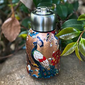 TEMU 나비/카프/펩소 모양 미니 패트 키드니 304 스테인레스 스틸 진공 보온 보냉 물병, 휴대용 운반 루프 여행 머그기, 누출 방지, 10온스 용량, 야외, 체육관, 사무실에 이상적, 완벽한 휴일 선물