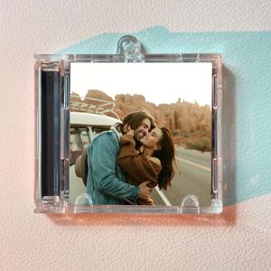 TEMU 개인화된 아크릴 사진 키체인 - 자신의 CD 앨범이나 레코드 스토어 메모리를 만들 수 있습니다. 사진으로 개인화할 수 있으며 커플, 졸업, 크리스마스, 발렌타인데이, 아버지의 날, 또는 어머니의 날 선물에 이상적입니다. DIY 추억, 개인화된 선물 | 창조적인 메모리 생성 | 맞춤형 디자인, 사진 앨범 액세서리