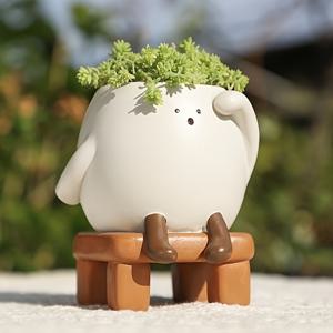 TEMU 1개 수제 레진 버섯 화분 장식 - 기발한 미소 얼굴 & 녹색 디자인, 야외 정원 사무실 홈 , 식물 애호가를 위한 독특한 선물, 버섯 가든 장식, 실내 식물 장식, 핸드메이드 피규어