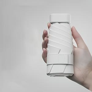 TEMU 7가지 색상, 일본 독점 초경량 접이식 우산, 6살라이트 & 내열성 UPF50+, 컴팩트 여행용 디자인 및 휴대 파우치 포함, 완벽한 어머니날 선물|파우치