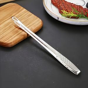 TEMU 스테인리스 스틸 BBQ 톱스, 텍스처드 그립 - 식품 접촉 안전, 그릴, 베이킹, 서비스에 이상적 - 스테이크, 고기, 더 많은 것에 완벽 - 연장된 도달 범위, 열 저항, 휴일 식사, BBQ 필수품에 완벽한 에르고노믹 디자인, 내구성 있는 구조