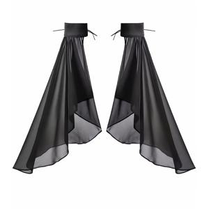 TEMU 웨딩 디너와 캐주얼 복장에 어울리는 브라이덜 시폰 소매 커버|팔토시