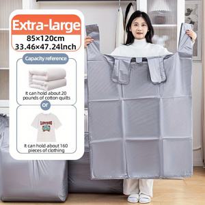 TEMU 백투스쿨 개인용 포장 가방, 일회용 플라스틱 이동 가방, 대형 가정용 쓰레기 봉투, 20개 대용량 이동 여행 기숙사 보관 가방 - 고용량, 이사, 기숙사, 여행에 적합, 편리한 사용, 옷, 이불, 신발 등, 침대 밑 수납 가능