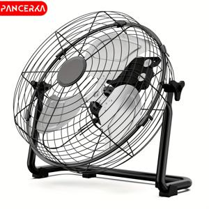 TEMU 판체르카 헤비듀티 상업용/가정용 바닥 팬 - 78.7인치 넓은 범위 커버리지, 4단 속도 조절 (낮음~높음), 최대 130° 틸트 가능, 강력한 공기 흐름 - 창고, 사무실, 기숙사, 차고용 - 견고한 금속 구조 - 냉각, 작업장, 이벤트에 이상적, 튼튼한 휴대용 디자인|서큘레이터선풍기|에어컨선풍기