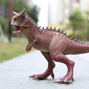 TEMU 새로운 21.5cm 긴 고급 카노타우루스 티라노사우르스 렉스 공룡 조각상, 움직이는 턱이 있는 리얼리스틱 동물 피규어 - 크리스마스, 할로윈, 생일 선물용 홈 데코