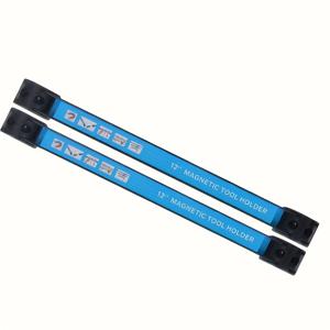 TEMU 2개 세트 자석 도구 보관대, 스테인리스 차고용 수납 선반, 가드닝 도구 정리대, 망치·스크루드라이버·렌치 보관대, 자동차 수리 공구 걸이대, 가정용 자석 흡착식 탈부착 가능 측정기 도구 거치대