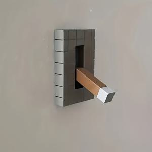 TEMU 3D 프린팅 픽셀 스위치 커버 - 무선 설치, 나사/접착식 간편 설치 가능 - 표준 전기 콘센트 호환 - 할로윈, 크리스마스, 추수감사절, 하누카 장식용 - 내구성 플라스틱 소재, 홈&오피스 파티 - 픽셀 디자인, 추상 아트 스타일, 가벼운 재질, 홈 인테리어 개조, 휴일 스위치 커버