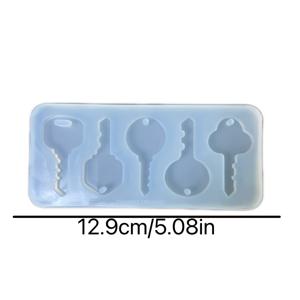 TEMU 키체인용 실리콘 레진 주조 몰드 - 귀여운 만화 동물 & 하트 모양, DIY 보석 만들기용 내구성 있는 재사용 가능한 공예 몰드, 키체인 액세서리, 장난기 디자인, 쉬운 탈형 소재