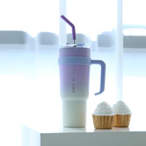 TEMU 르비에 1180ml 대용량 텀블러 전용 빨대 포함