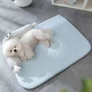 TEMU 쿨링 반려동물 방석 시원한 편안한, 여름용 전 견종용 냉감 (강아지/고양이)