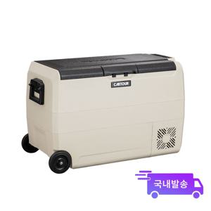 TEMU CARTOUR 카투어 차량용냉장고 캠핑용냉장고 초대용량 ET크림 50L/60L 휴대용 쾌속냉각 어플조절 냉장 냉동 가능 무음바퀴|캠핑냉장고