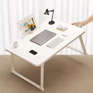 TEMU 접이식 테이블/학생용 공부 책상/노트북 데스크/소파 옆 탁자/침대 옆 탁자,컵 홀더가 있는 아침 식사 트레이 테이블, 침대에서 영화 감상, 노트북 침대 프레임- 침실, 거실, 사무실 및 학습 공간에 적합|접이식침대