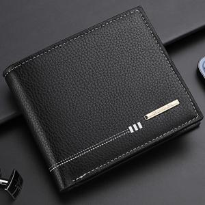 TEMU DEABOLAR 남성용 PU 가죽 짧은 지갑, 고품질 리치 텍스처 비즈니스 지갑, 지퍼 포켓 카드 홀더 동전 지갑|명함지갑