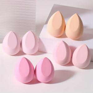 TEMU 리퀴드 파운데이션 파우더 & 크림 블렌딩을 위한 8pcs 핑크 메이크업 스펀지, 완벽한 프로페셔널 스트릭 프리 애플리케이션, 메이크업 초심자 아티스트에게 이상적