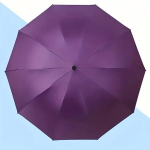 TEMU 초대형 우산, 고품질 10살구 강화 두꺼운 방풍 선쉐이드 원단 접이식 우산, 커플용 듀얼 사용 가능, 개방 직경 120cm/47인치, 비즈니스 전문가 및 학생을 위한 휴대용 여행용 우산, 심플 디자인 다목적 아웃도어 우산