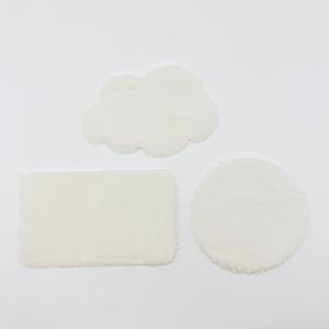 TEMU 3pcs 미니 플러시 러그 세트 인형 시뮬레이션 바닥 매트, 인형집 장식용으로 사용, DIY 가구 장면 액세서리 미니어처 풍경 매트