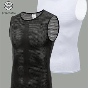 TEMU 2pcs 남성 사이클링 베이스 레이어 퀵 드라이 바이클 언더셔츠 슬리브리스 사이클링 저지 베이클러 탑 스포츠 베스트 통기성|자전거|남자나시
