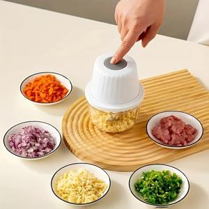 TEMU 미니 주방 마늘 프레스 및 채퍼, 전기 마늘 다지기, USB 충전식 분쇄기.|마늘다지기