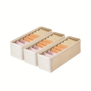 TEMU 2개 또는 3개 접이식 속옷, 양말 정리함 - 하드 쉘 베이스, 공간 절약형 보관함, 곰팡이 방지 원단, 서랍·침실·욕실용 - 학교, 여행, 가정용으로 적합, 세탁 가능, 내구성 있는 텍스처 디자인, 컴팩트 수납, 대학생을 위한 옷 정리함