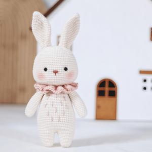 TEMU 1 블랙 래빗/1 화이트 래빗 크로셰 재료 패키지 크로셰 재료 패키지 DIY 크로셰 재료 패키지 크로셰 세트 성인 학습에 적합 yarn, 바늘, 종이 지침 및 영어 비디오 교사 포함, DIY를 좋아하는 사람에게 적합, 휴일 선물, 부활절, 데이, 생일 선물에 이상적인 선택