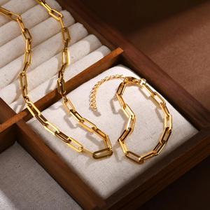 TEMU 2pcs 여성용 우아한 금장 구리 합금 스테인레스 스틸 귀여운 목걸이 귀걸이 세트, 일상, 파티, 휴일, 어머니의 날
