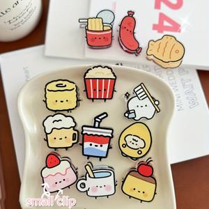TEMU 12pcs 카툰 음식 핀 세트 - 습도 방지 플라스틱, 스낵 및 주방 정리에 이상적, 짧은 여행용 가방 및 가방 등 짧은 여행용 가방 및 가방 등 귀여운 캐릭터 디자인, 스낵 정리 | 재미있는 디자인 | 내구성 있는 플라스틱, 스낵 보관 정리기