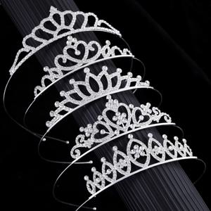 TEMU 5pcs 세트 수제 보석 공주 왕관 헤드밴드 - 생일, 결혼식 및 파티에 완벽합니다.|머리띠