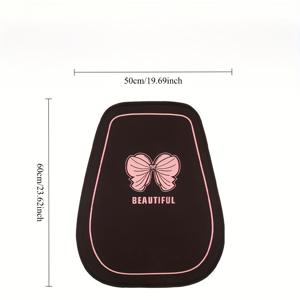 TEMU 1pc 드림이 있는 리본 통기성 꿀벌 메쉬 자동차 시트 쿠션, 모든 계절에 적합, 여름용 쿨 매트, 대부분의 자동차 모델의 반쪽으로 포장된 시트 쿠션과 호환 가능합니다.
